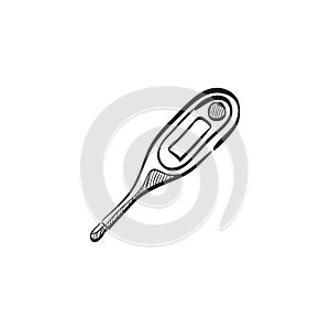 Sketch icon - Digital thermometer