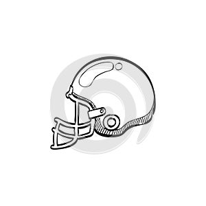 Sketch icon - Football helmet