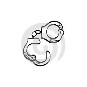 Sketch icon - Handcuff