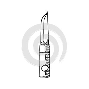 Sketch icon - Knife