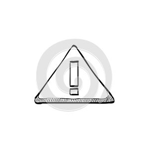 Sketch icon - Warning sign