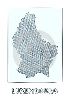 Sketch map of Luxembourg.