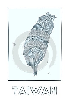Sketch map of Taiwan.