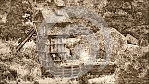 Sketch of Model Railroading Landscapes and Buildings