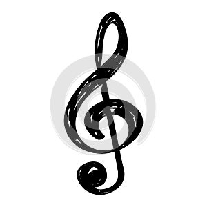 Sketch of a musical note