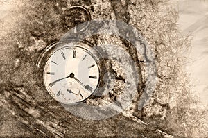 Sketch of Relentless and Unstoppable Passage of Time