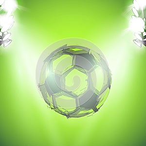 Sketch Soccer ball and lightstage