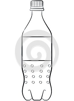 Sketch Soda Plastic Bottle Empty Soft Drink