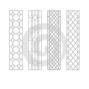 Sketch stained-glass windows