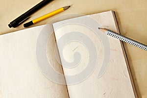 Sketchbook note pad photo