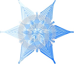 Sketched Icy Snowflake