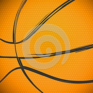 Sketchy Basketball Close Up Background