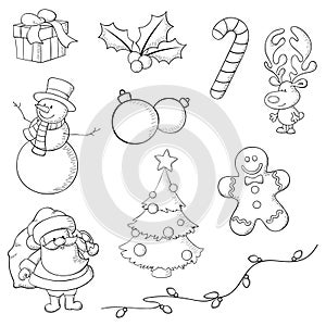 Sketchy Christmas Icons