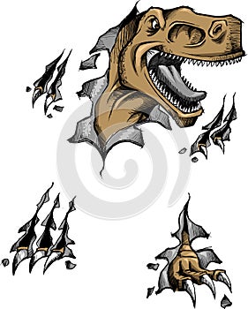 Sketchy dinosaur Vector