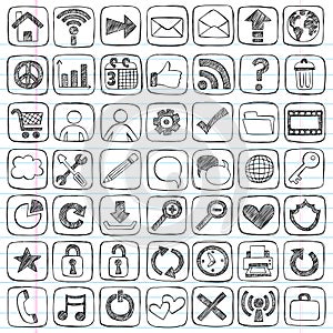 Sketchy Doodle Web Icon Computer Design Elements