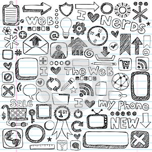 Sketchy Doodle Web Icon Computer Design Elements