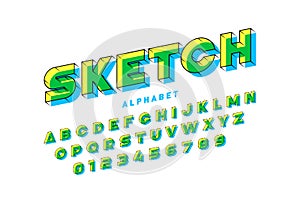 Sketchy font