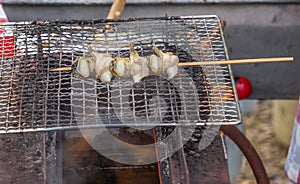 Skewed Grilled Seafood, Tokyo, Japan