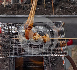 Skewed Grilled Seafood, Tokyo, Japan