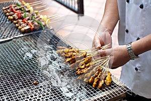 Skewered and Grilled Meat, Satay