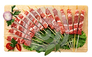 Skewers of meat