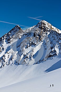 Ski-alpinist the tip of the iceberg photo