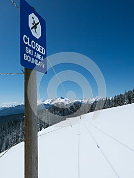 Ski area boundary