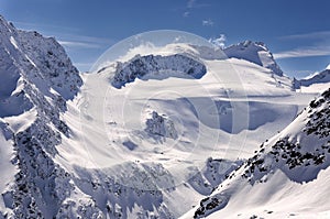 Ski area on Rettenbach Glacier, Solden, Austria