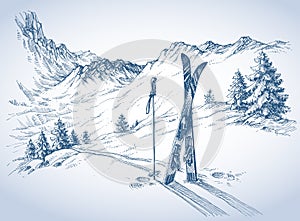 Ski background