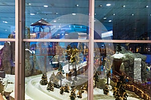 Ski center Mall of the Emirates Dubai city UAE