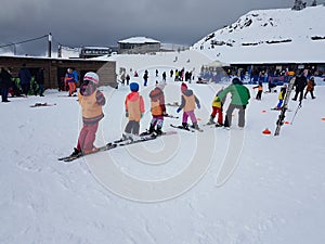 Ski center snow winter in anilio metsovo greece