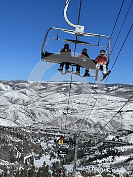 Ski chair lift at Breckenridge Ski Resort