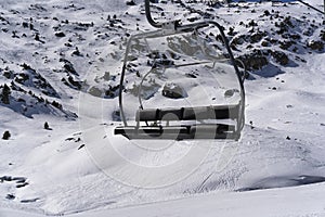 Ski Chair lift in Grandvalira, Andorra