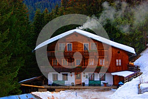 Ski chalet photo