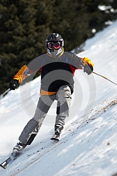 Ski downhill