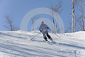 Ski downhill