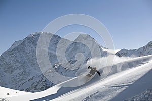 Ski freeride and powder turn