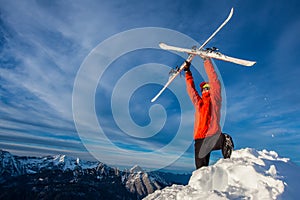 Ski freeride photo