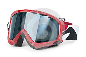 Ski Goggles isolated on white photo
