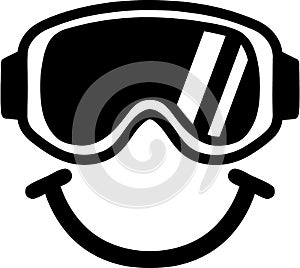 Ski Goggles Smiling