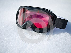 Ski Goggles on Snow