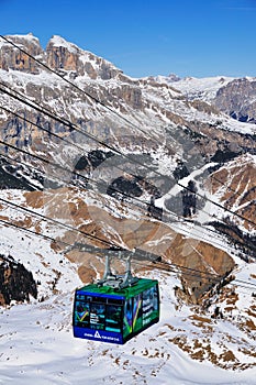 Ski Gondola in Arabba, Italy