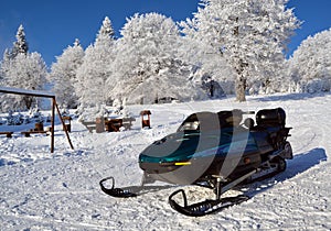 Ski jet (ski-doo) waiting for a rider