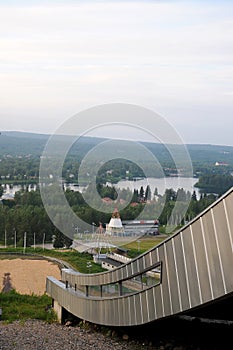 Ski jump in Rovaniemi Finland