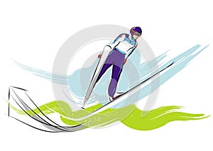 Ski jumper olympic games