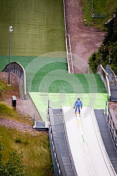 Ski Jumper at take-off