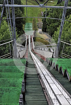 Ski jumping arena