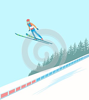 Ski jumping competitions.