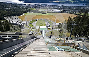 Ski jumping slope.