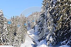 Ski lift in Bansko